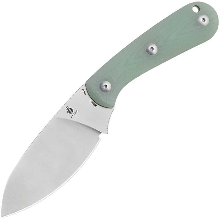 Kizer Cutlery Baby Fixed Blade Jade G10