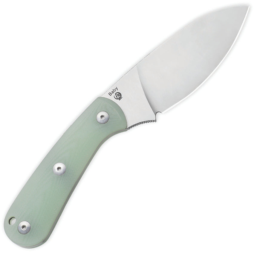 Kizer Cutlery Baby Fixed Blade Jade G10