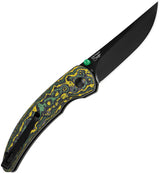 Kizer Cutlery Chili Pepper Button Lock Toxic