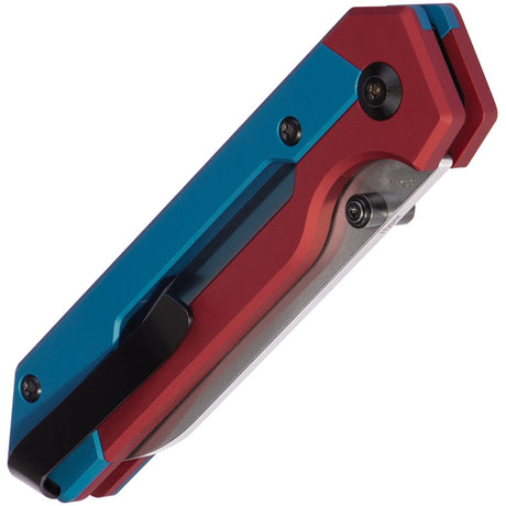 Kizer Cutlery Hyper Button Lock Blue/Red