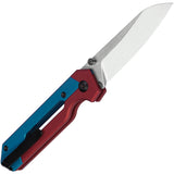 Kizer Cutlery Hyper Button Lock Blue/Red