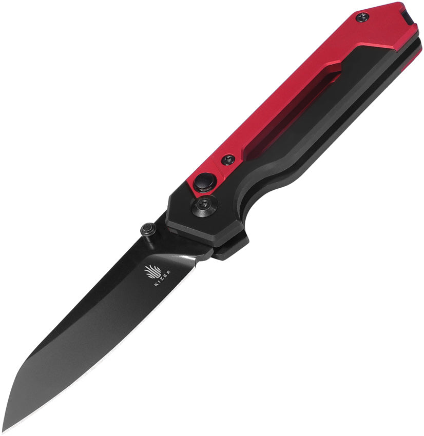 Kizer Cutlery Hyper Button Lock Blk/Red