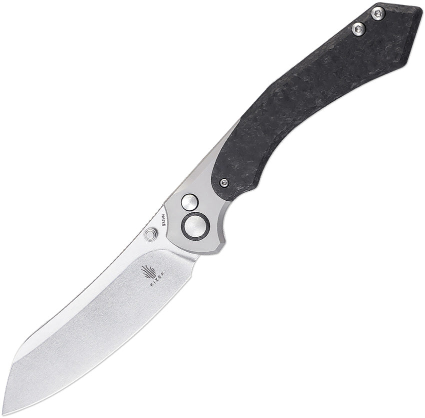 Kizer Cutlery Clairvoyant Button Lock S35VN