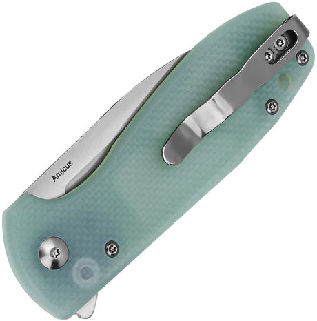 Kizer Cutlery Amicus Button Lock Jade