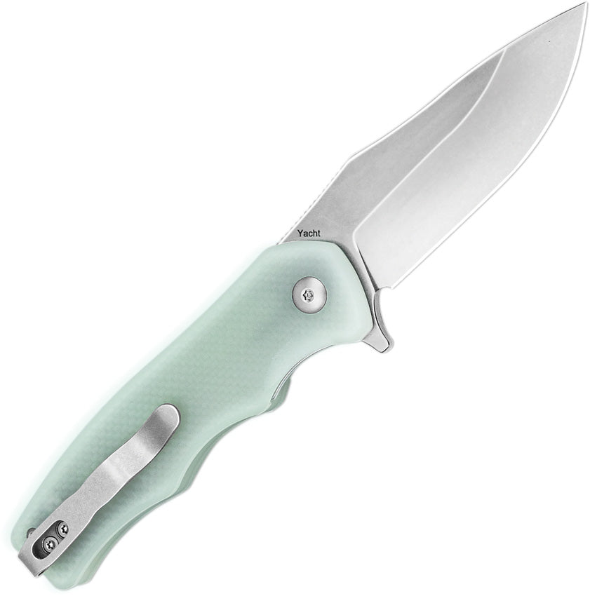 Kizer Cutlery Yacht Linerlock Jade G10