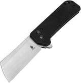 Kizer Cutlery Ruler Button Lock Black G10