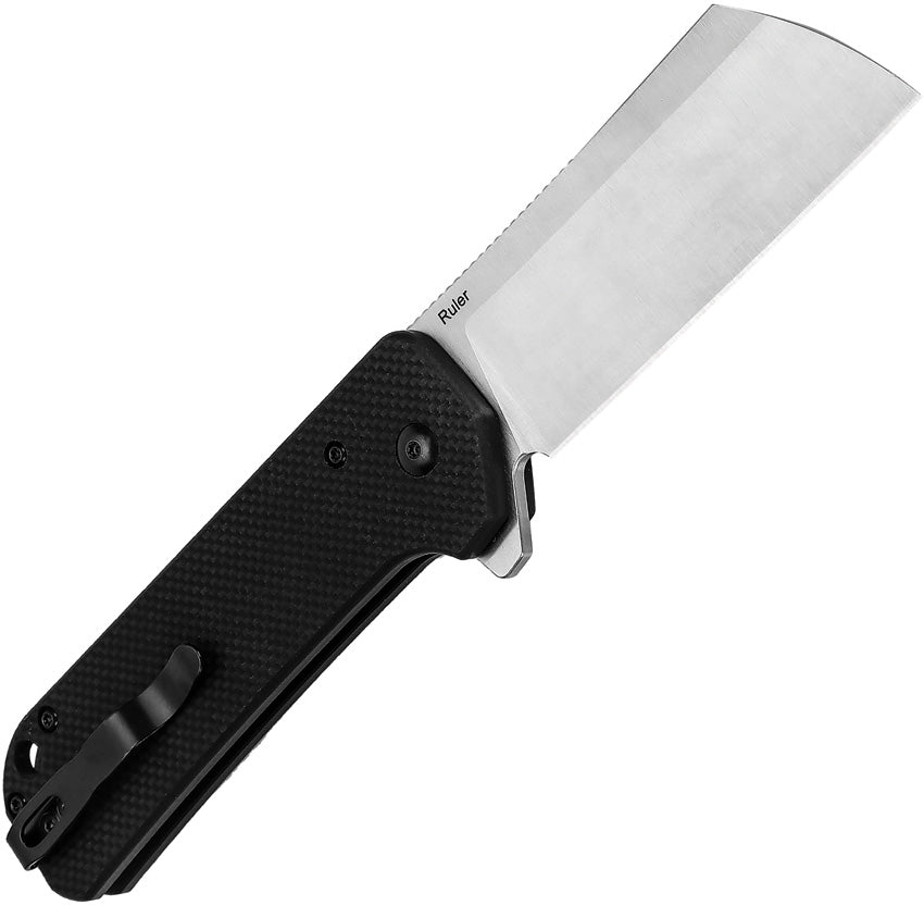 Kizer Cutlery Ruler Button Lock Black G10