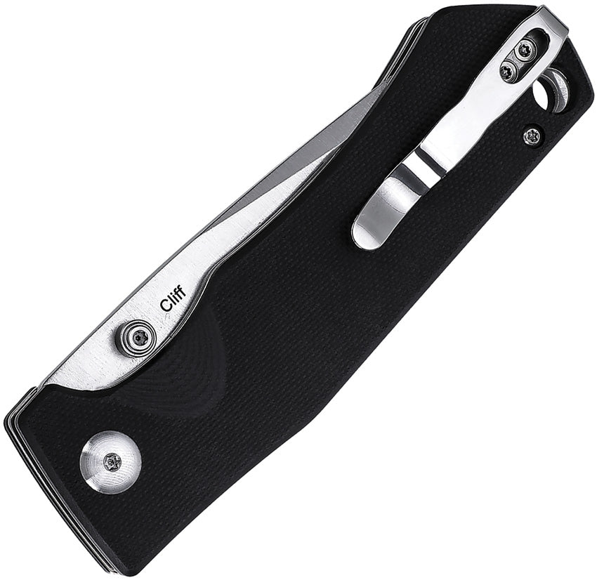 Kizer Cutlery Cliff Linerlock Black G10