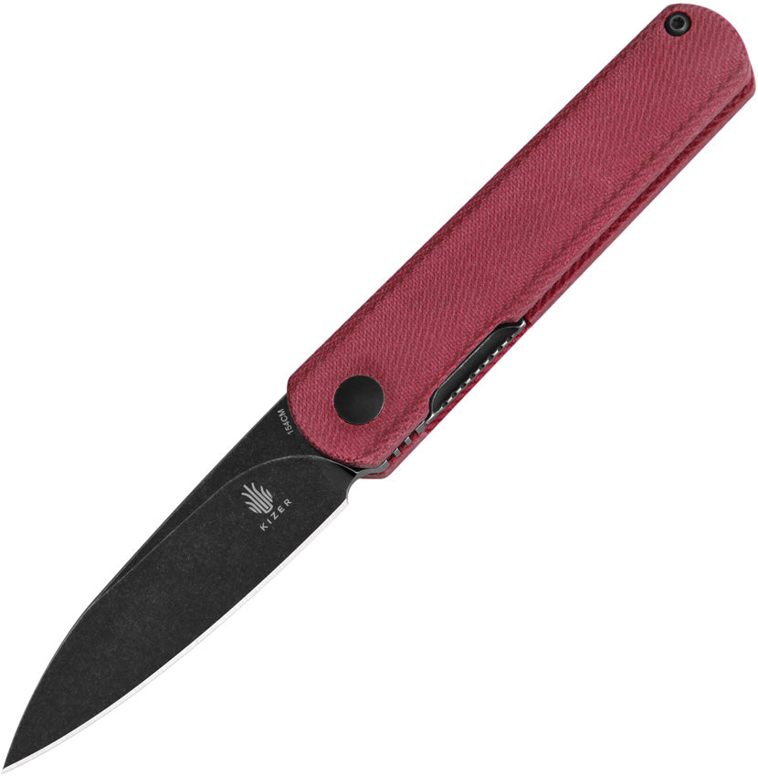 Kizer Cutlery Feist Linerlock Red Micarta