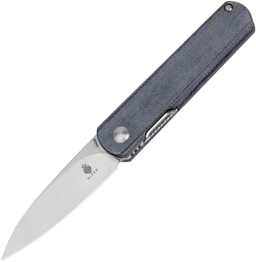 Kizer Cutlery Feist Linerlock Denim Micarta