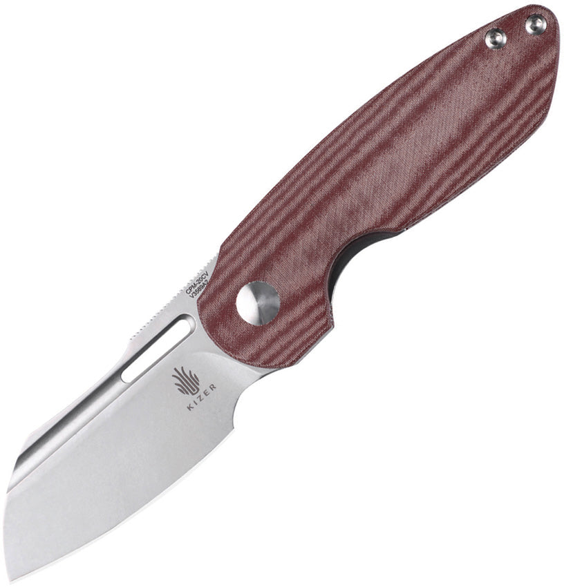 Kizer Cutlery October Linerlock Red Micarta