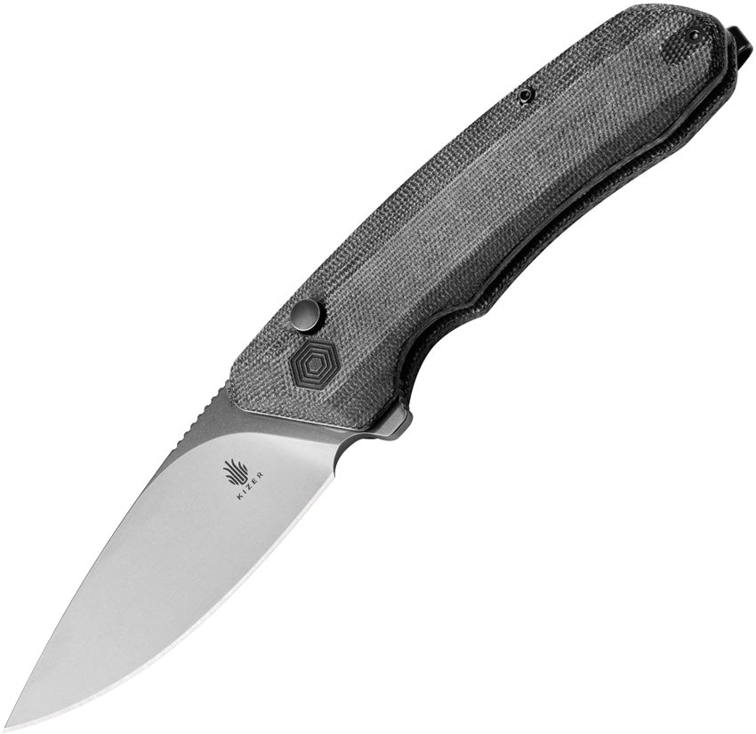 Kizer Cutlery Invictus Button Lock Black