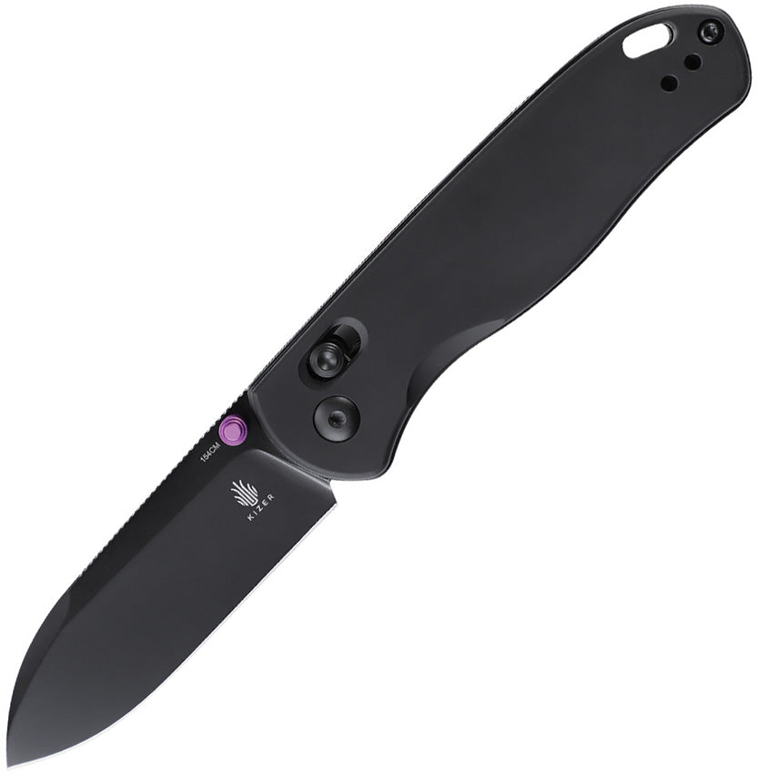 Kizer Cutlery Drop Bear Axis Lock Black