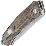 Kizer Cutlery Agressor Linerlock Burlap