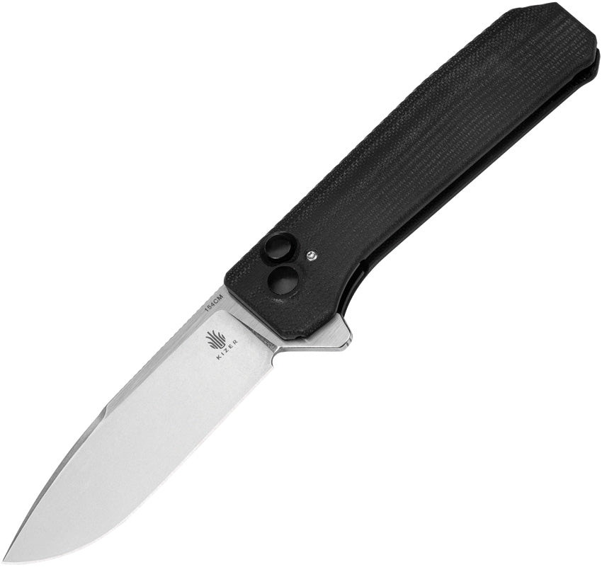 Kizer Cutlery Brat Button Lock Black