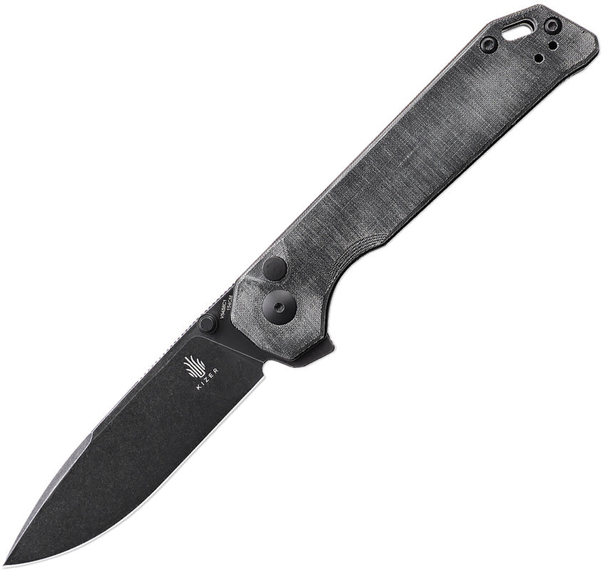 Kizer Cutlery Begleiter XL Button Lock Black