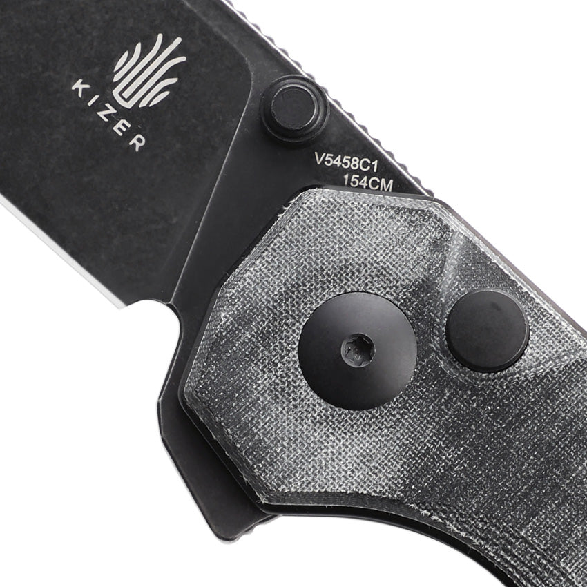 Kizer Cutlery Begleiter XL Button Lock Black