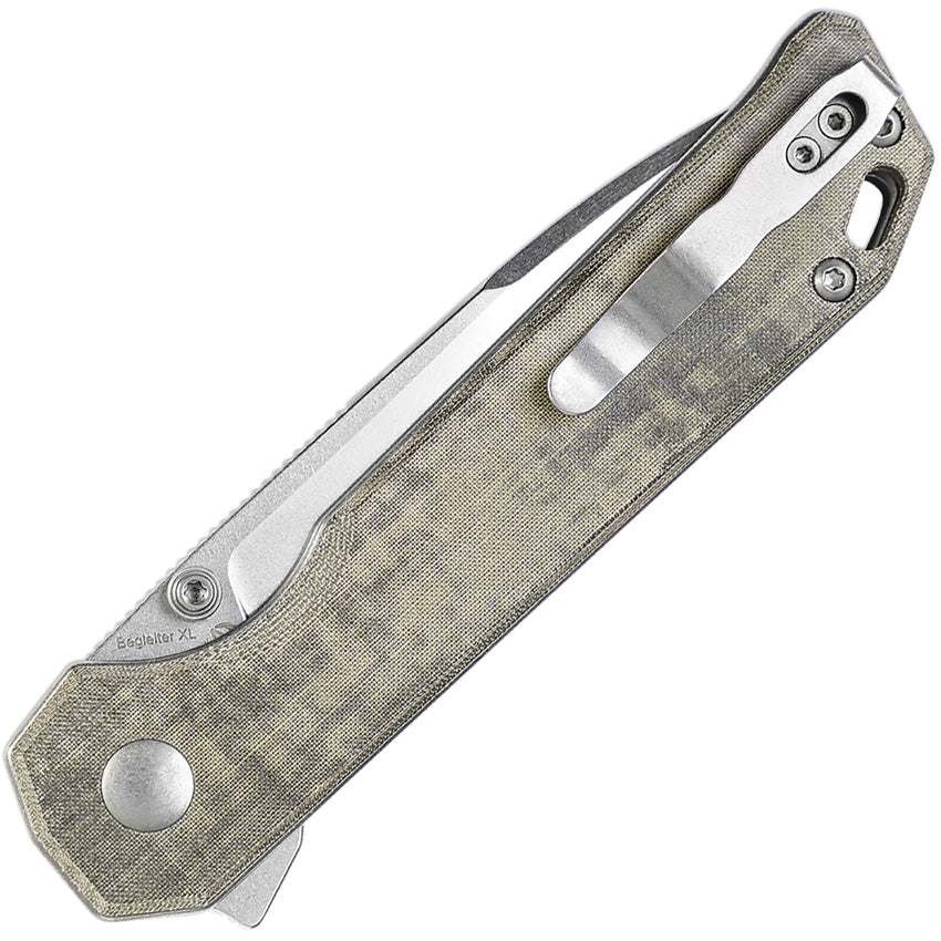 Kizer Cutlery Begleiter XL Button Lock Grn