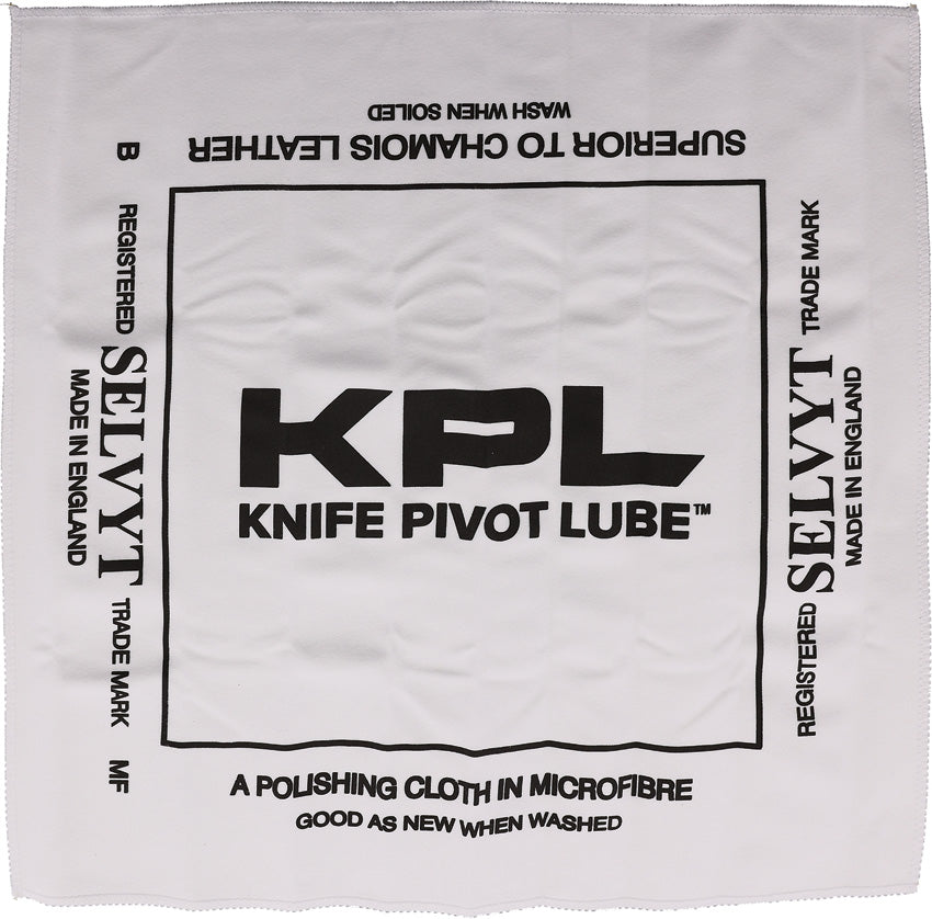 Knife Pivot Lube Selvyt Microfiber Cloth