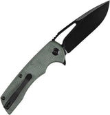 Kansept Knives Kryo Framelock Green Micarta