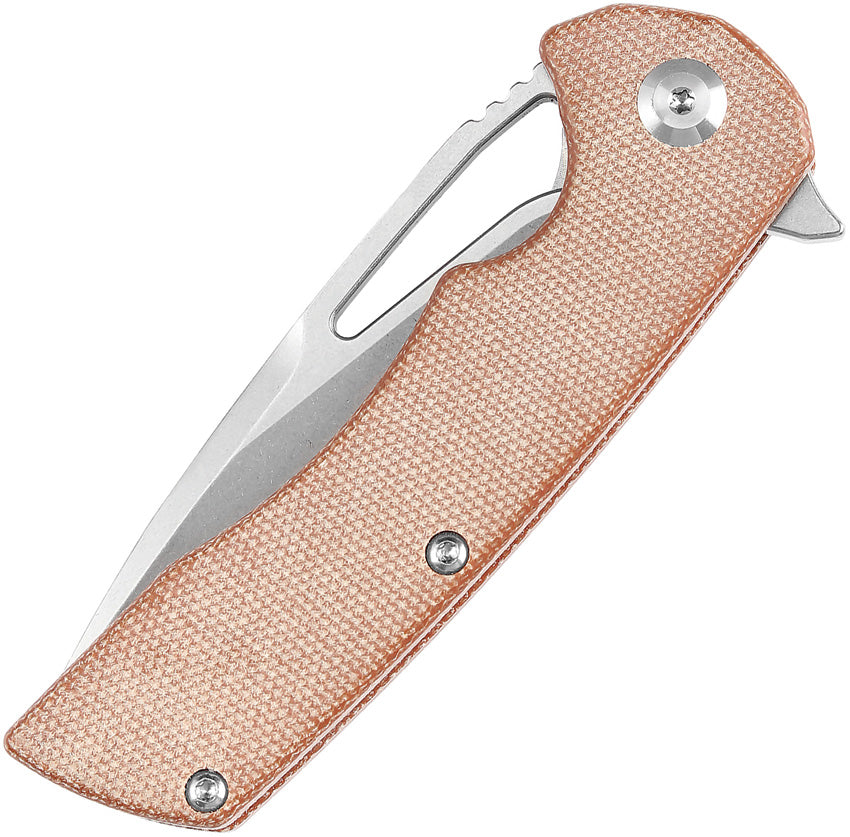 Kansept Knives Kryo Framelock Brown Micarta