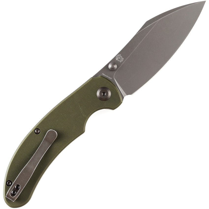 Kansept Knives Nesstreet Linerlock Olive G10