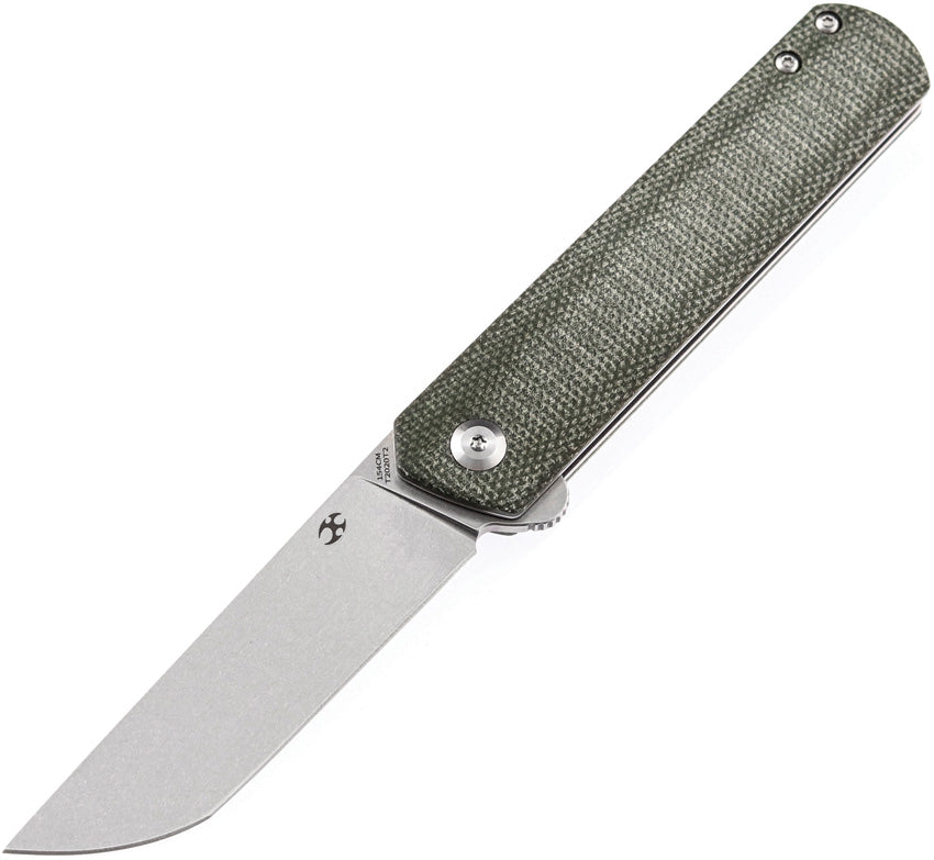 Kansept Knives Foosa Folder Green Micarta