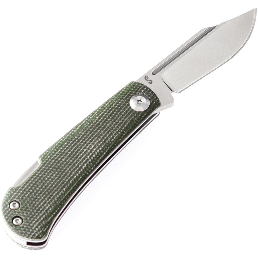 Kansept Knives Wedge Lockback Micarta Grn