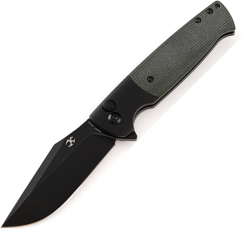 Kansept Knives Shikari SBL Button Lock Grn