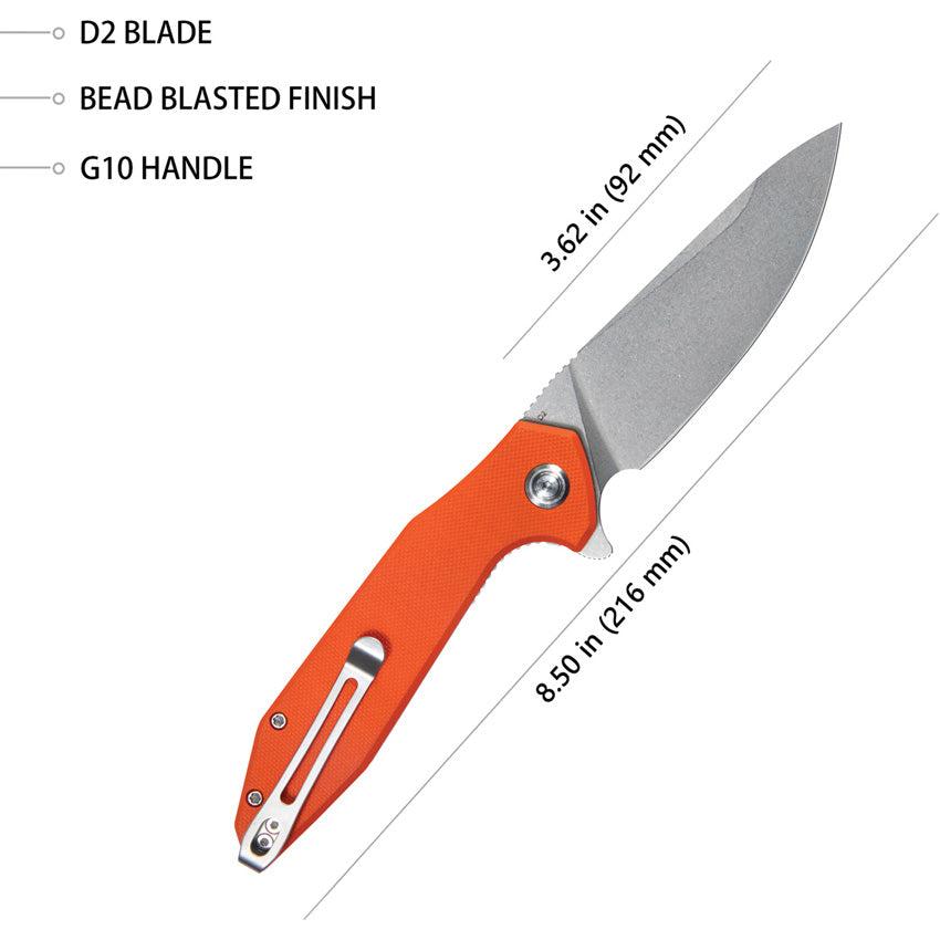 Kubey Nova Linerlock Orange