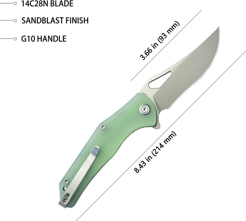 Kubey Phemius Linerlock Jade