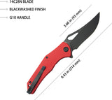 Kubey Phemius Linerlock Red