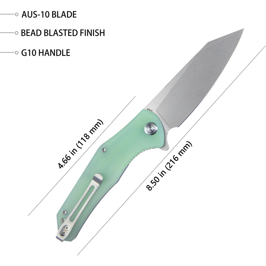 Kubey Flash Linerlock Jade