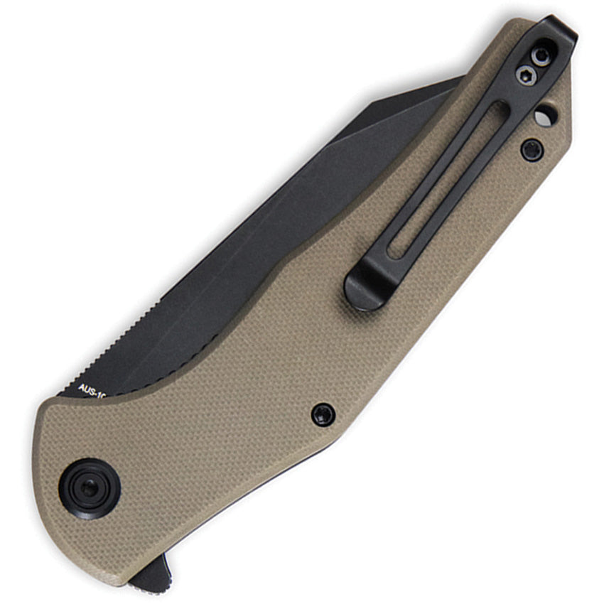 Kubey Flash Linerlock Tan