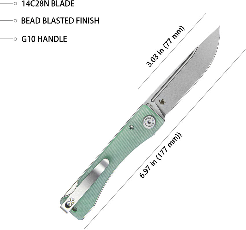 Kubey Akino Lockback Jade G10