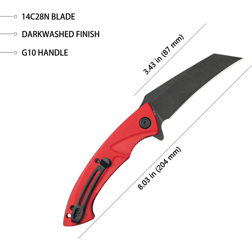 Kubey Hawkbill Linerlock Red