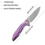 Kubey Nova Framelock Purple