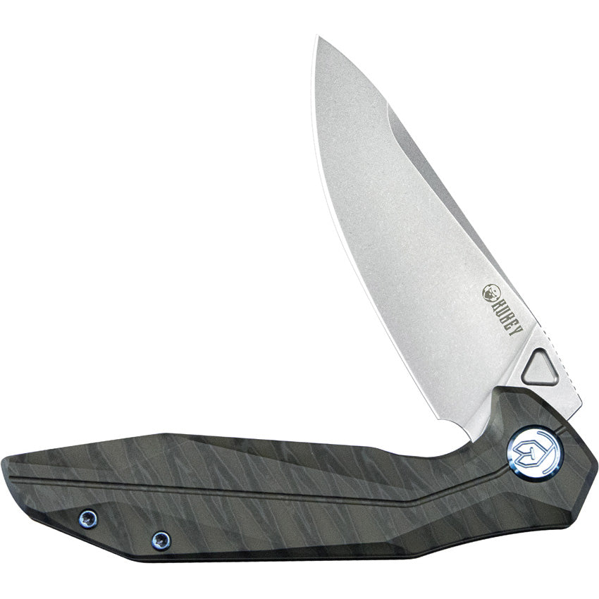 Kubey Nova Framelock Flame Titanium