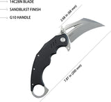 Kubey Wrath Karambit Black