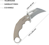 Kubey Wrath Karambit Tan