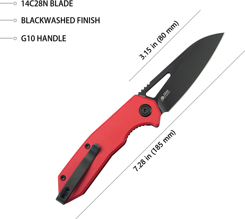 Kubey Vagrant Linerlock Black Red