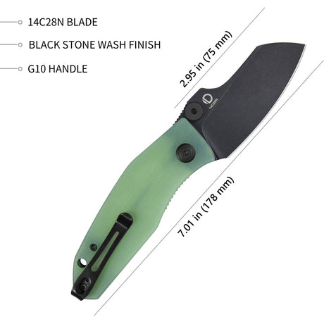 Kubey Monsterdog Linerlock Blk Jade