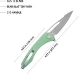 Kubey Merced Linerlock Jade