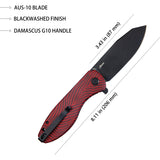 Kubey Master Chief Linerlock Blk/Red