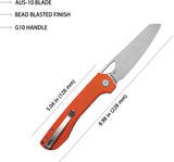 Kubey Elang Linerlock Orange