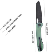 Kubey Elang Linerlock Jade Black