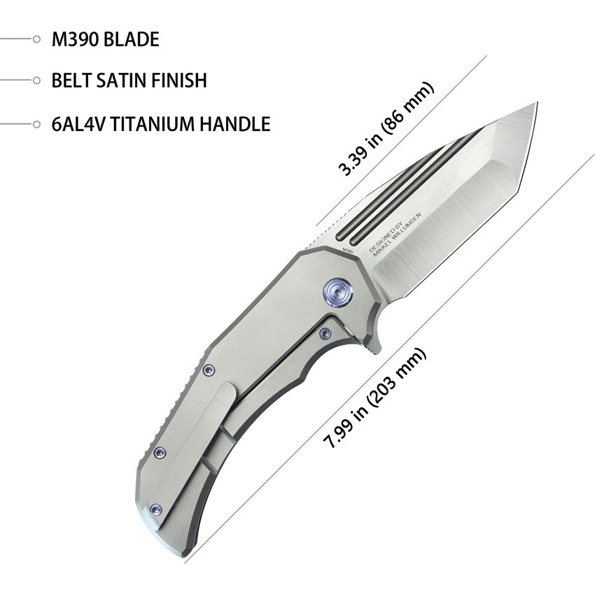 Kubey Bravo 1 Framelock Ti Tanto