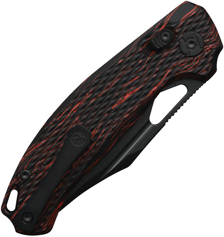 Kunwu Knives DJANGO Crossbar Lock Red/Blk