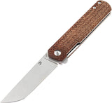 Kansept Knives Foosa Brown Micarta