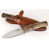 LionSTEEL B35 Fixed Blade Walnut